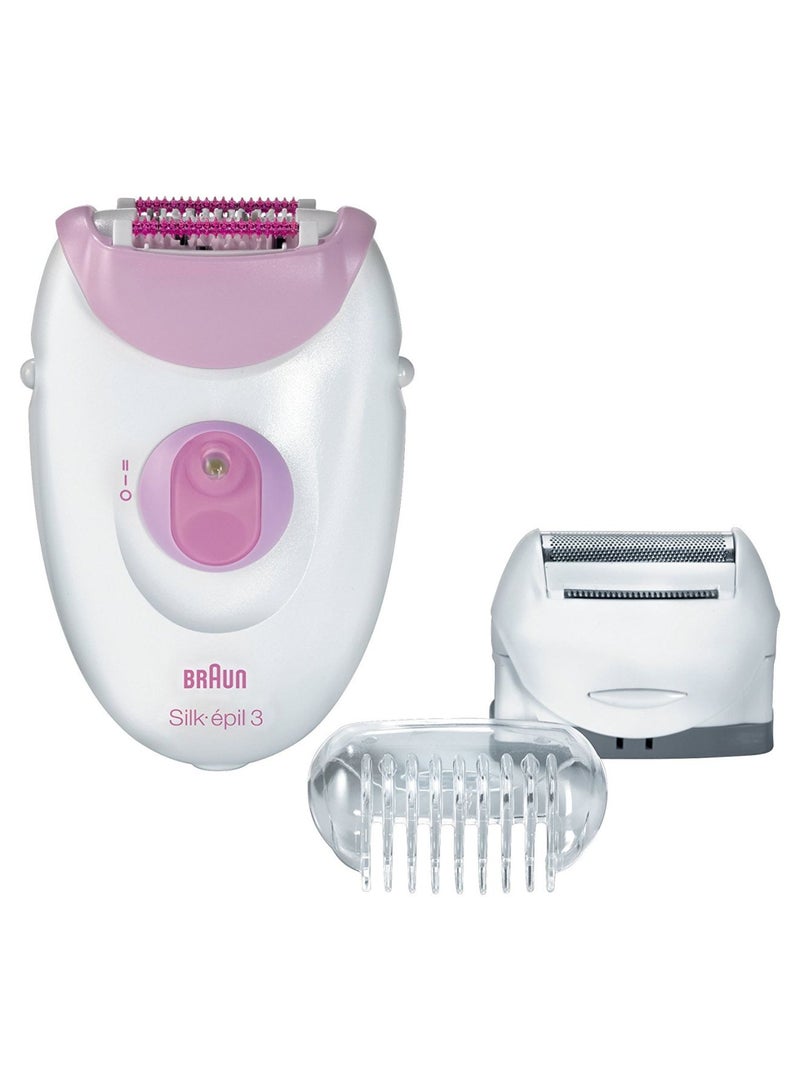 BRAUN Silk-epil 3 Epilator White/Purple - Image 1