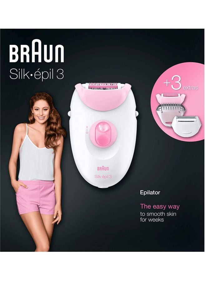 BRAUN Silk-epil 3 Epilator White/Purple - Image 2