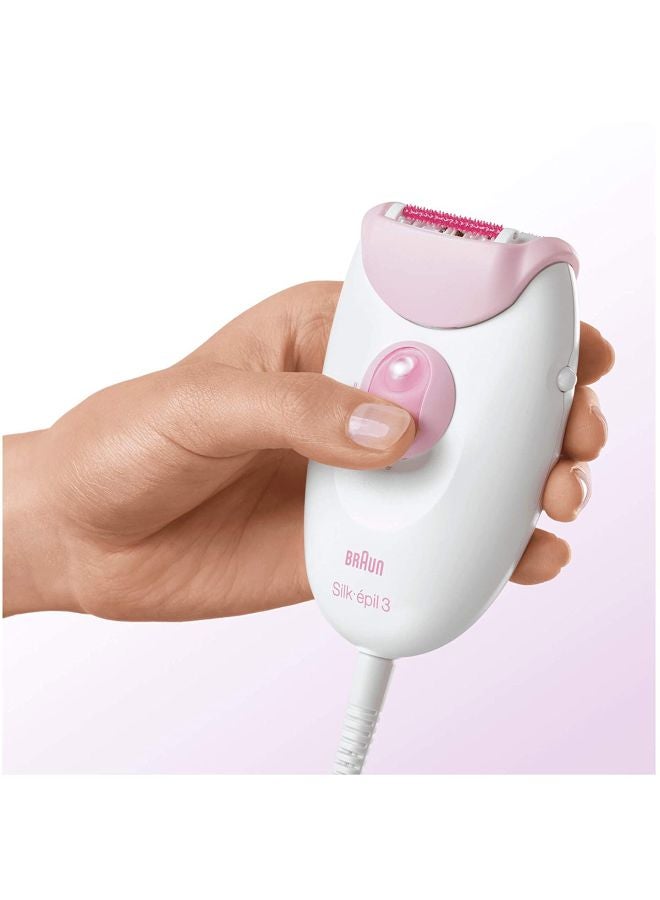 BRAUN Silk-epil 3 Epilator White/Purple - Image 3
