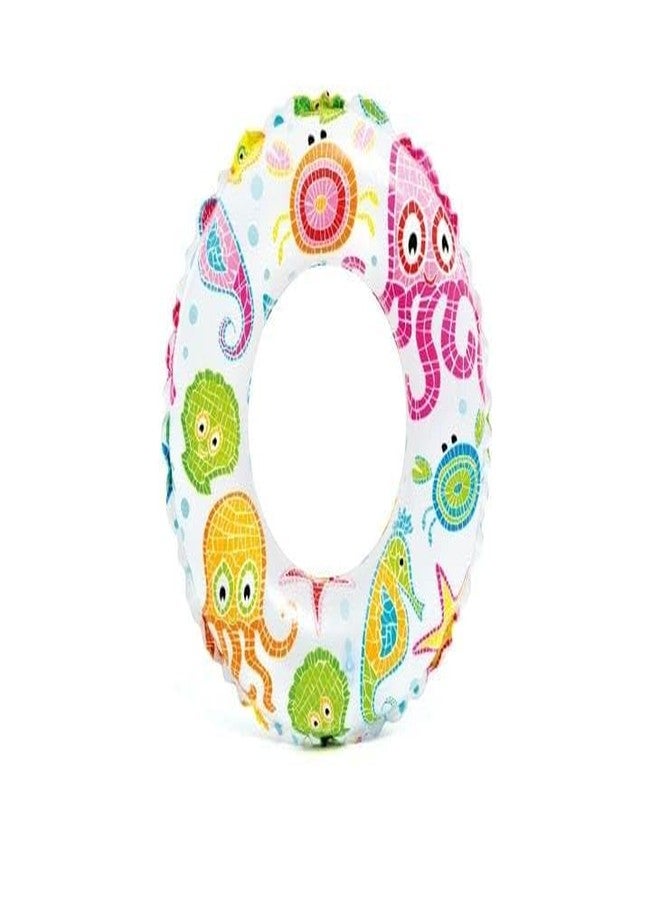 DHARNIX Swimming Printed Safety Pool Ring Tube | Fun & Secure Inflatable Float for Kids, Boys, Girls & Adults | Vibrant Beach & Pool Raft (20 Inch) - Image 3
