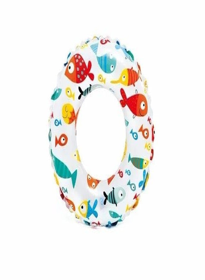 DHARNIX Swimming Printed Safety Pool Ring Tube | Fun & Secure Inflatable Float for Kids, Boys, Girls & Adults | Vibrant Beach & Pool Raft (20 Inch) - Image 2