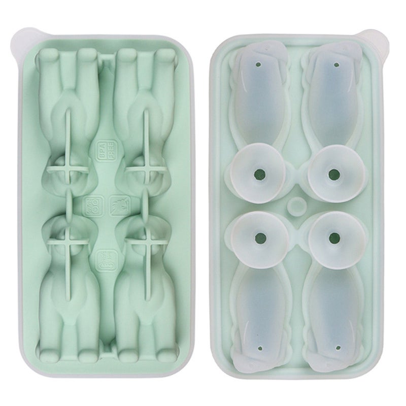 Dog Shaped Ice Cube Tray: Black Silicone Mold - Slow Melt Reusable Tray for Home Bar, Beverage Cooling, DIY Desserts & Dog Lover Gifts - Image 2