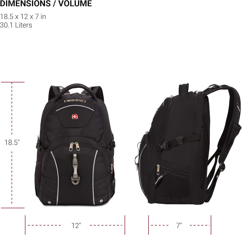 SwissGear 3258 Laptop Backpack Black 185Inch - Image 5