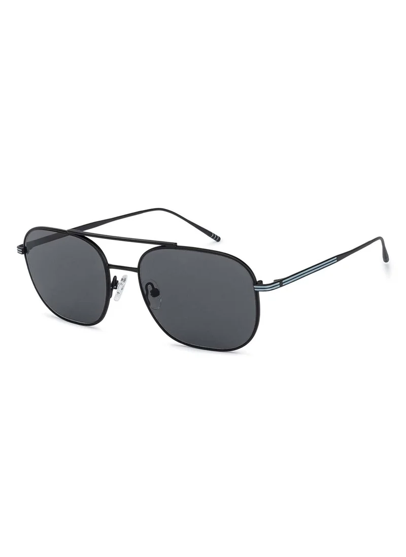 John Jacobs John Jacobs | UV Protection Sunglasses For Men & Women | Black Grey Full Rim Square Medium (Size-57) JJ S12804-C2