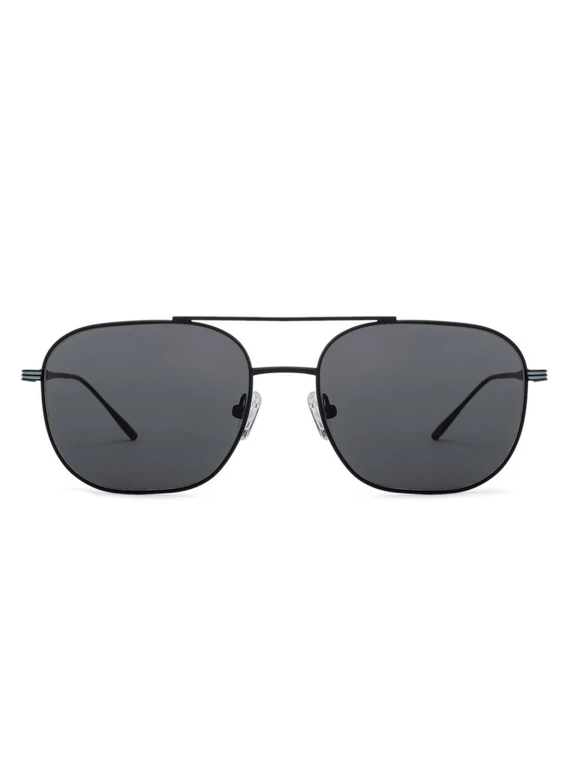 John Jacobs John Jacobs | UV Protection Sunglasses For Men & Women | Black Grey Full Rim Square Medium (Size-57) JJ S12804-C2