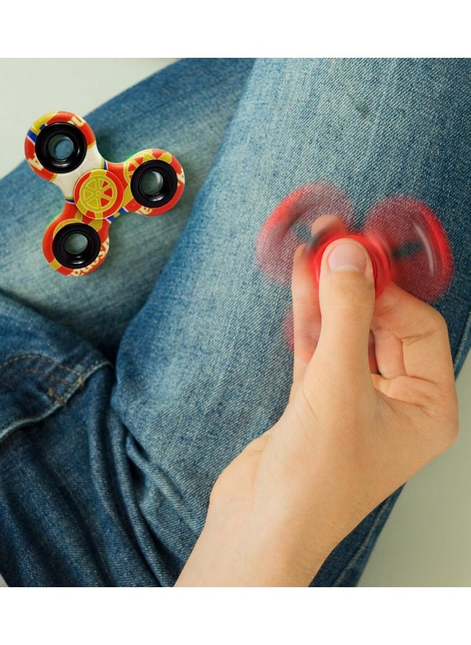 Premsons - Premsons® Hand Spinner Desk Toy - High Speed Smooth Finger Spin Sensory Fidget Stress Relief Game Play for Kids & Adults - Birthday Party Gift - Single Bearing - Football-A - Image 1