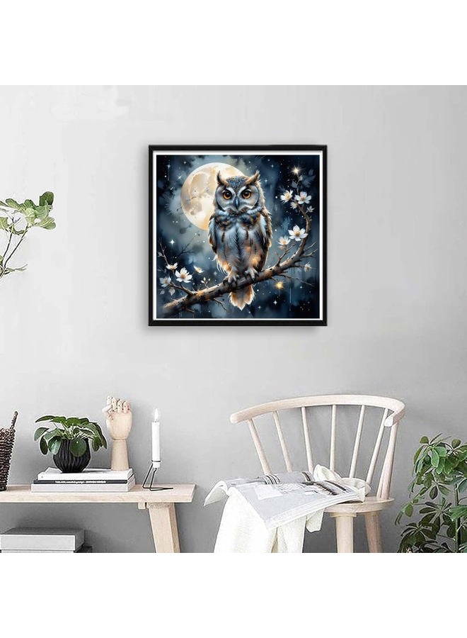 croshom Diamond Art Kits for Adults, Owl Diamond Art Painting Kits for Adults Beginners, 5D DIY Full Drills Gem Craft for Gifts, Home Wall Decor 13.8" x 13.8" - Image 3