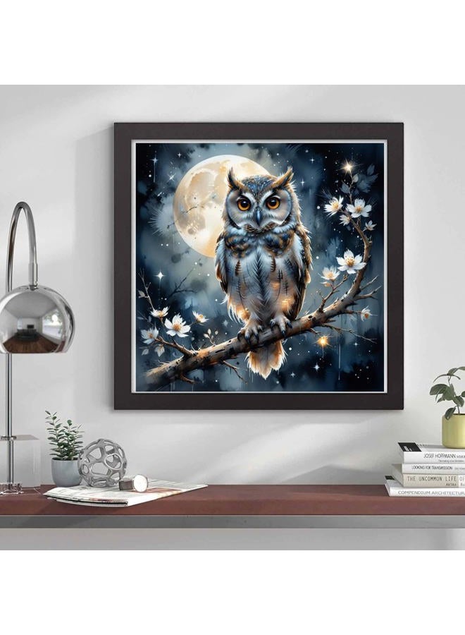 croshom Diamond Art Kits for Adults, Owl Diamond Art Painting Kits for Adults Beginners, 5D DIY Full Drills Gem Craft for Gifts, Home Wall Decor 13.8" x 13.8" - Image 2
