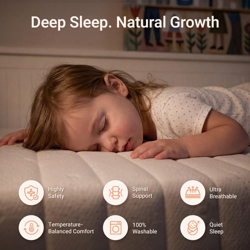 MAMAZING Aerobase Pro Baby & Toddler Crib Mattress â€“ 2 Stage Breathable Mattress, Temperature Balance Fabric Cover, 100% Washable, Oeko-TEX, GREENGUARD Gold & SGS Certified, 52" Ã— 28" Ã— 3.7" - Image 2