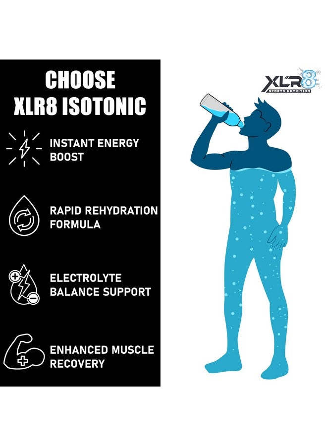 XLR8 Electrolytes Powder | Energy Drink Hydration Powder - Lemon, 1kg | Isotonic Gym Workout & Endurance Supplement - Image 3