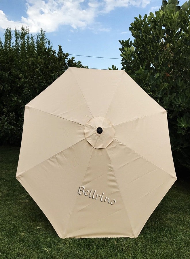 بيلرينو مظلة بديلة من BELLRINO DECOR بلون بيج داكن، قوية وسميكة، لمظلات بطول 9 أقدام و8 أضلاع (المظلة فقط) (BEIGE-98) - Image 3