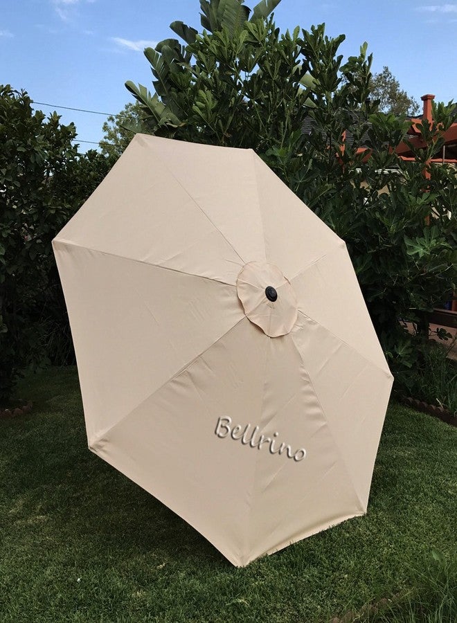 بيلرينو مظلة بديلة من BELLRINO DECOR بلون بيج داكن، قوية وسميكة، لمظلات بطول 9 أقدام و8 أضلاع (المظلة فقط) (BEIGE-98) - Image 4
