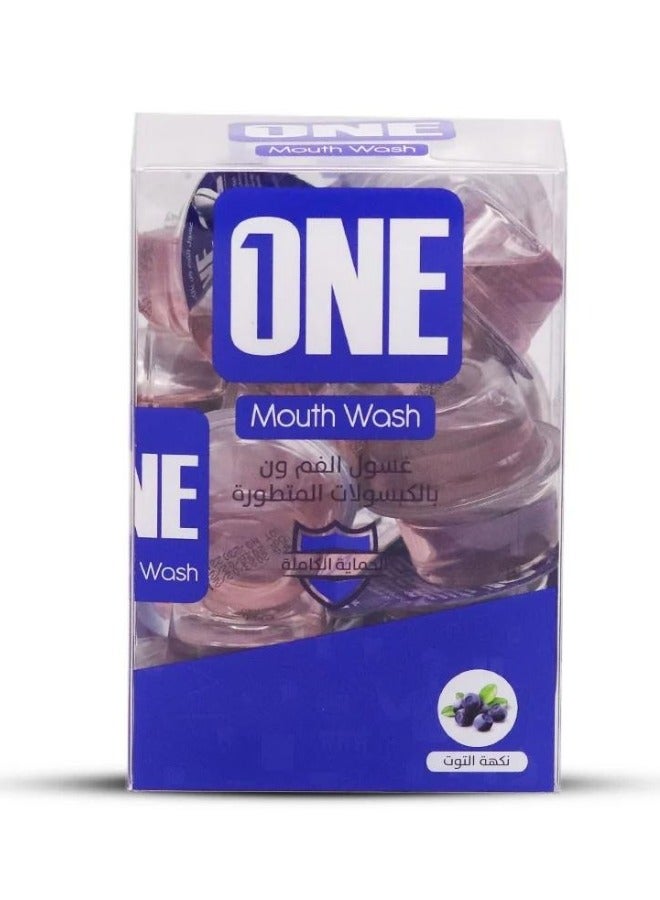 وان ون -كبسولة غسول فم نكهة التوت، 20 كبسوله * 15مل - Image 2