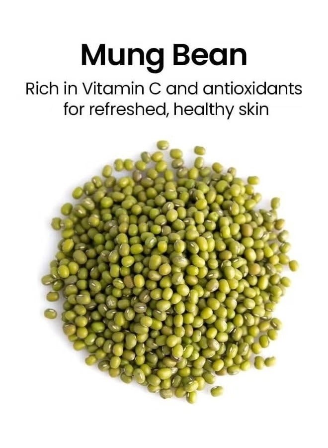 beplain Mung Bean pH Balanced Cleansing Foam 80ml, Gentle Pore Cleanser for Daily Hydrating Skin Anti Acne Oil Control Korean Face Wash - Image 3
