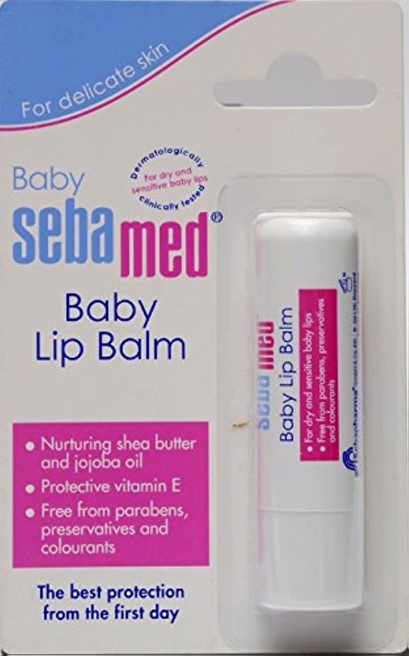 Sebamed Baby Lip BalmSoft Lipswith Shea Butter Jojoba Oil Beeswax48 gm - Image 1