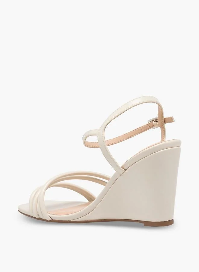 Celeste IVORY Women Strappy Wedge Heel Sandals for Women | Best Price UAE