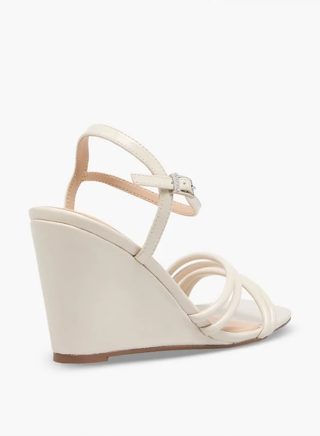 Celeste IVORY Women Strappy Wedge Heel Sandals for Women | Best Price UAE