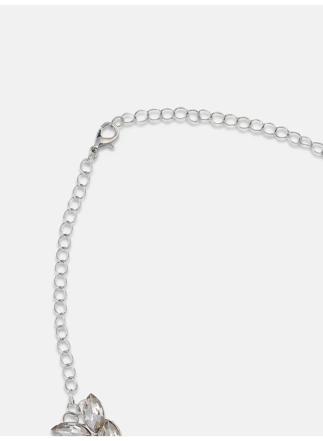 SOHI Marquise Statement Artificial Necklace Jewellery