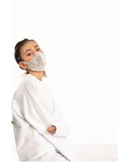 VENTIUP Sequin Mask Beige Silver  - Image 3