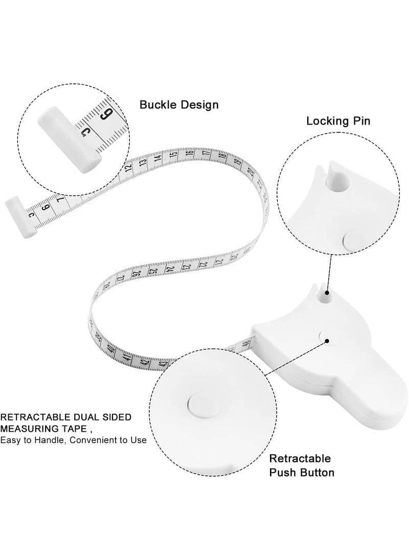 Generic SHOPOLIFE Measuring Tape Accurate Scale in Cm and Inch Dual Side Measurement TailorSewingHandCraftDesign Layout Tool for Measure All Body Parts Lock and Pin System Tape 1 Pc Multicolor  - Image 5