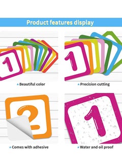 Generic 10 Number Footprint Floor Sticker Puzzle Games Number Hopscotch Sticker Floor Decals Lattice Floor Sticker For Kids  - Image 4
