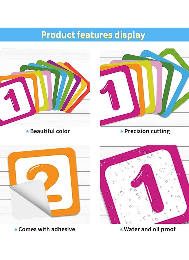 Generic 10 Number Footprint Floor Sticker Puzzle Games Number Hopscotch Sticker Floor Decals Lattice Floor Sticker For Kids  - Image 4