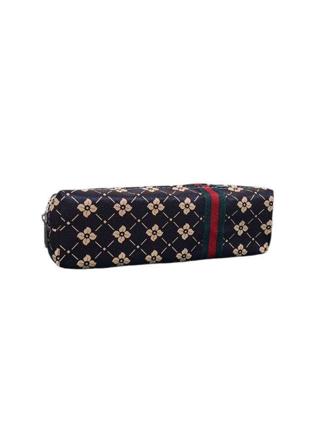 Floral Pencil Case With a Single Zipper | Small and Stylish Pencil Case for School Supplies - Image 1