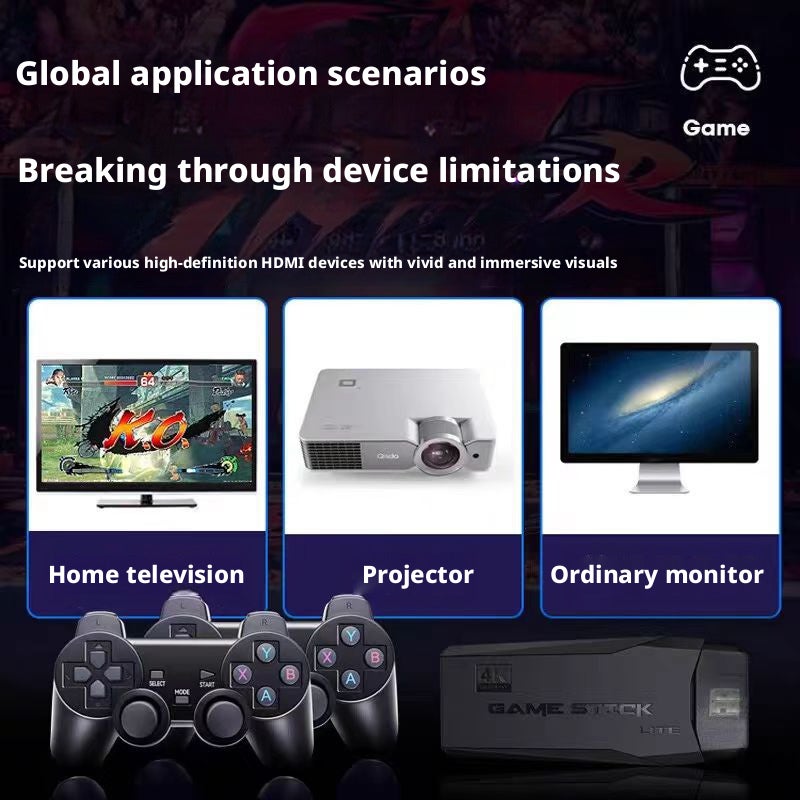 M8 Retro Home Game Console with Dual Wireless Controllers, HDMI Output - Image 4