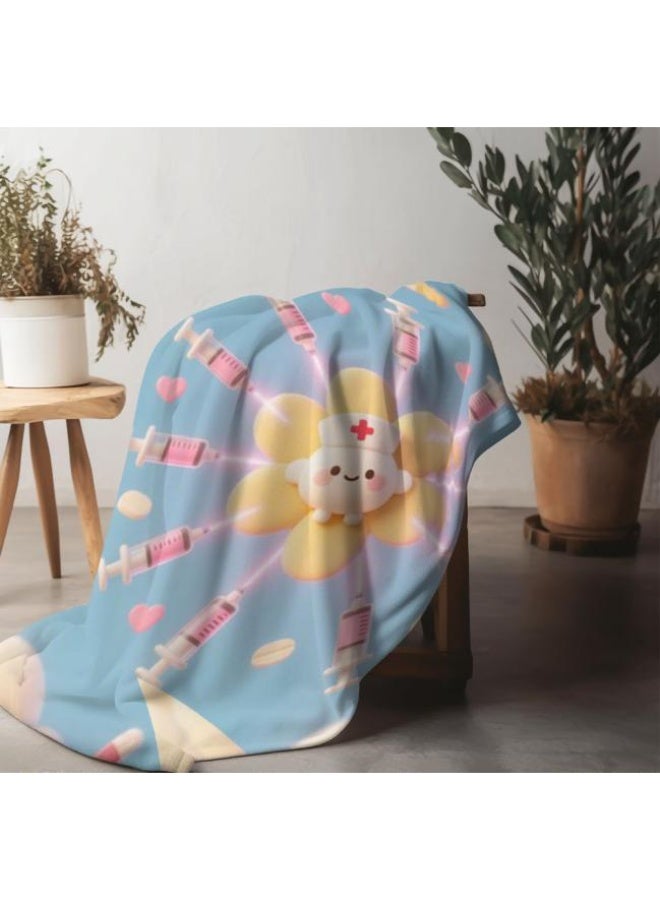 عام Wisdom Fairy (أحدث) بطانية رقيقة من الفانيلا (دافئة ومريحة، ومناسبة للنوم، واستخدام اللعبة، وإزالة الغبار والرمل) 150 سم * 200 سم - 119 - Image 3