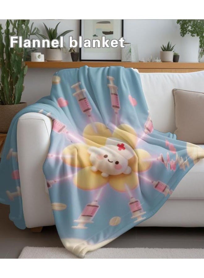 عام Wisdom Fairy (أحدث) بطانية رقيقة من الفانيلا (دافئة ومريحة، ومناسبة للنوم، واستخدام اللعبة، وإزالة الغبار والرمل) 150 سم * 200 سم - 119 - Image 4