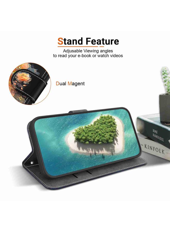 Green Tiger Case For Huawei P30 Lite / nova 4e Crystal Texture Colored Drawing Leather Phone Case - Image 5