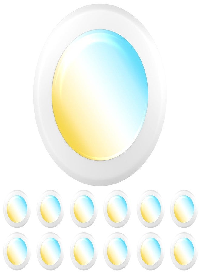 Sunco Lighting Sunco 12 Pack LED Disc Lights Ceiling 6 Inch, Flush Mount Disk Light, Recessed Can Lighting, 1050 LM, 15W (75W Equivalent), Selectable CCT 3000K/4000K/5000K/6000K/6500K, Dimmable, Damp Rated ETL - Image 1