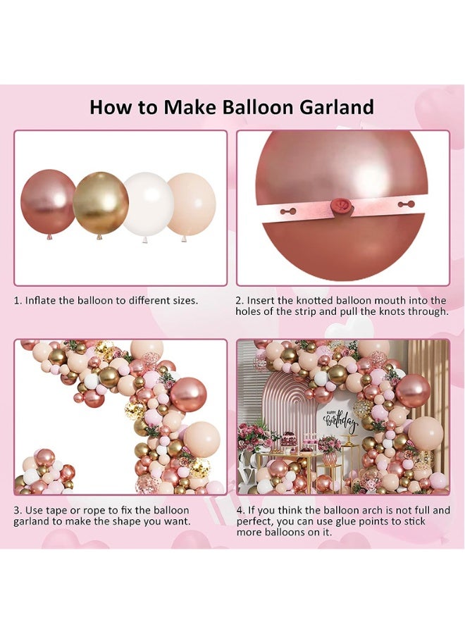 139-pcs Decorative Balloon Arch Garland Set - Perfect for Graduation Baby Shower Wedding Birthday Bachelorette Party - Image 4