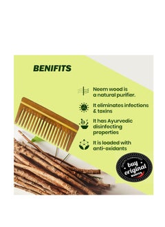 Rufiys Pure Neem Wooden Comb for Women & Men | Neem Wood Comb for Hair Growth | Wide Tooth Hair comb | Dandruff Comb - pzsku/Z338A82E127D911D6B4D1Z/45/_/1732354046/3aea3e22-d7d6-479e-bf0c-3ec6d74a7933