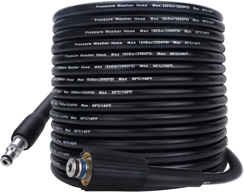 BEAR FORCE - High Pressure Replacement Hose 10m x 180bar Compatible with Black & Decker PW1500 PW1700 / AR Blue Clean Series 200~500' - Image 1