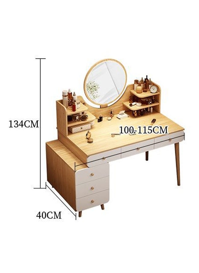 keke Multifunctional Makeup Vanity Dressing Table with Drawers 115 CM  - Image 2