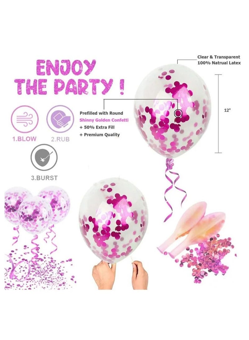 Highland Set of 9 Happy Birthday Banner and Confetti  Balloon Set  - Image 4