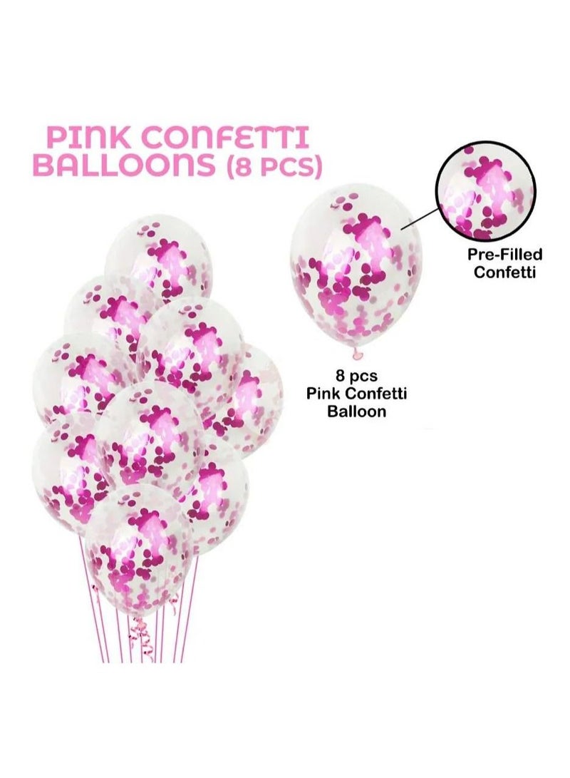 Highland Set of 9 Happy Birthday Banner and Confetti  Balloon Set  - Image 3