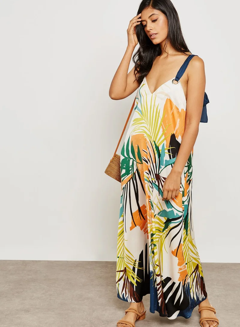 FOREVER 21 Tropical Print Dress