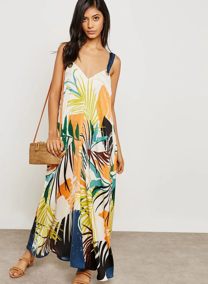 FOREVER 21 Tropical Print Dress