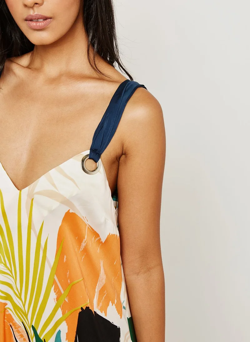 FOREVER 21 Tropical Print Dress