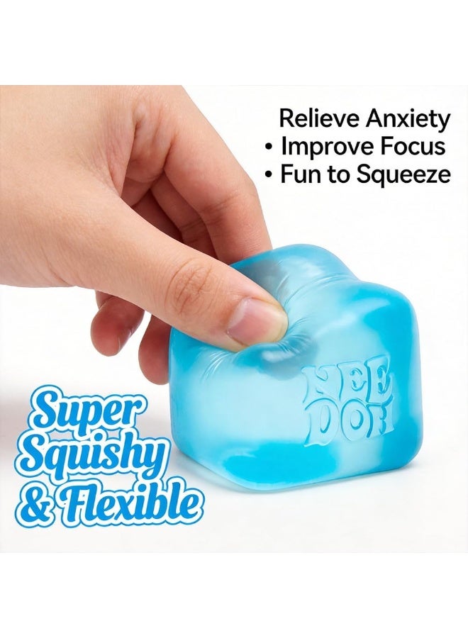 NeeDoh Sensory Stress Cube – High-Density Gel Filled Squishy Fidget Toy for Kids & Adults | Premium Matte Texture Stress Ball for Anxiety Relief & Autism Support | Durable Office Desk Decompression Accessory - Image 4