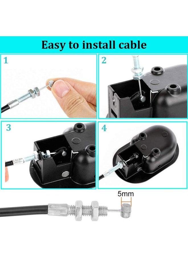 yongsheng Recliner Replacement Parts - Universal Black Metal Pull Recliner Handle  - fits Recliner Couch Style Pull Chair Release Handle for Sofa  - Image 5