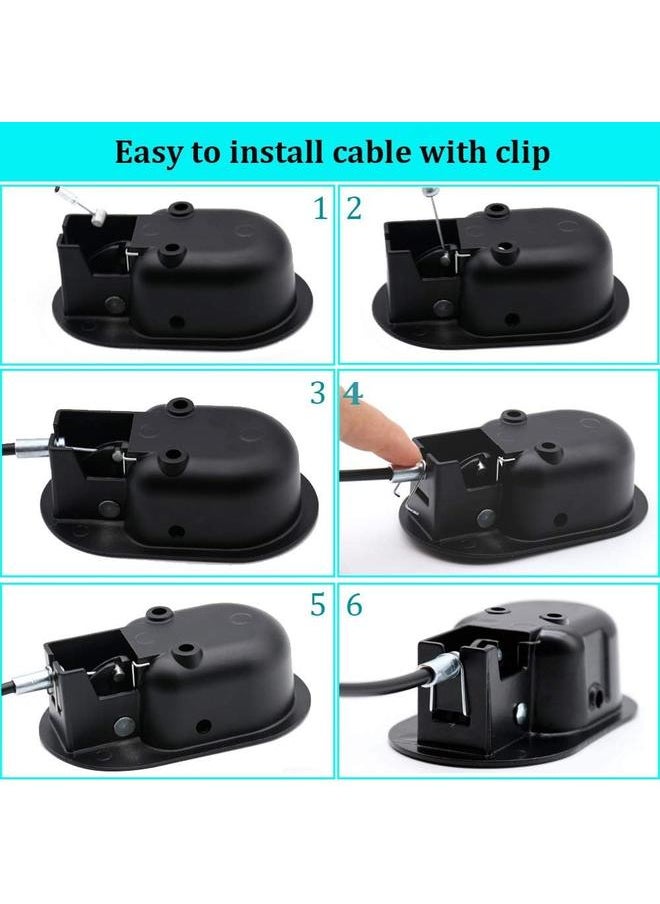 yongsheng Recliner Replacement Parts - Universal Black Metal Pull Recliner Handle  - fits Recliner Couch Style Pull Chair Release Handle for Sofa  - Image 4