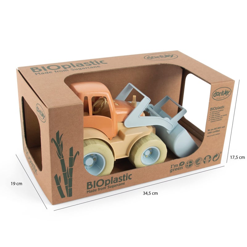 Dantoy Bio-Toy Front-Loader Tractor, Eco-conscious Toys Made from Sugarcane - Image 2