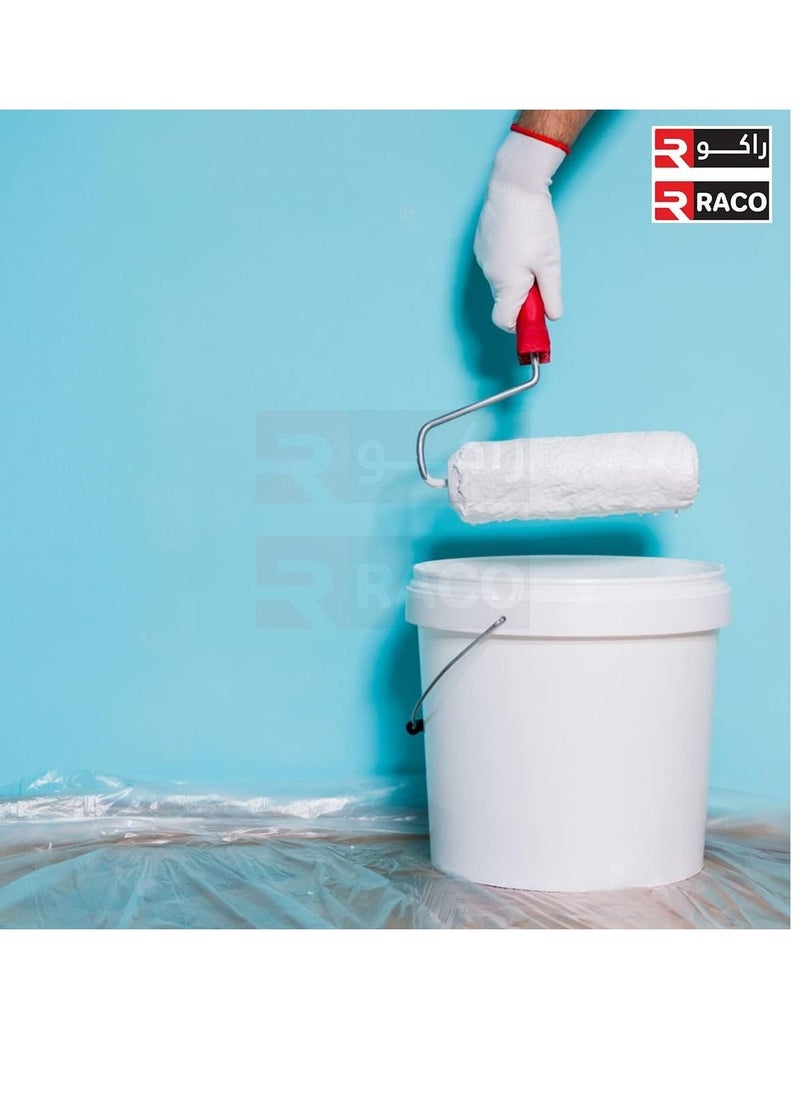 RACO Durable Polythene Sheet Roll for Floors and Furniture Protuct from Dust and Water when Painting and Decorating (200G, 10M)