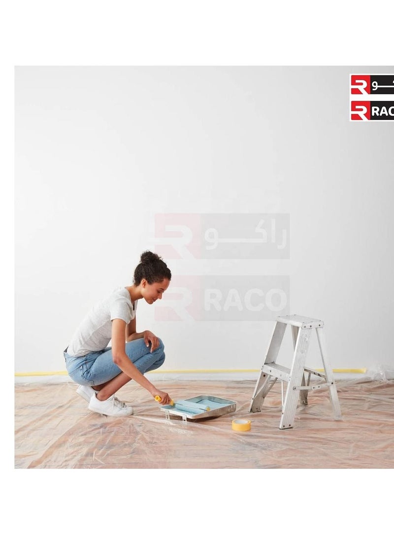 RACO Durable Polythene Sheet Roll for Floors and Furniture Protuct from Dust and Water when Painting and Decorating (200G, 10M)