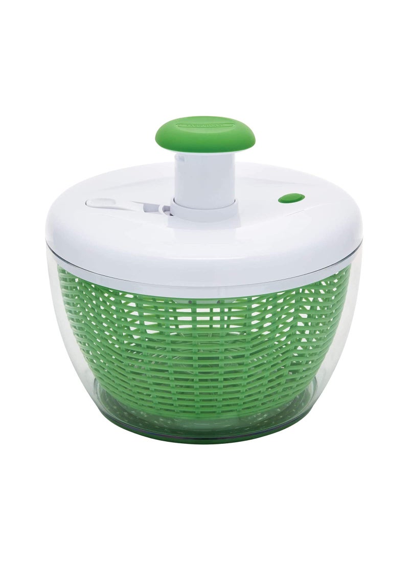 Farberware Farberware Easy to use pro Pump Spinner with Bowl Colander and Built in draining System for Fresh Crisp Clean Salad and Produce 66 quart Green 