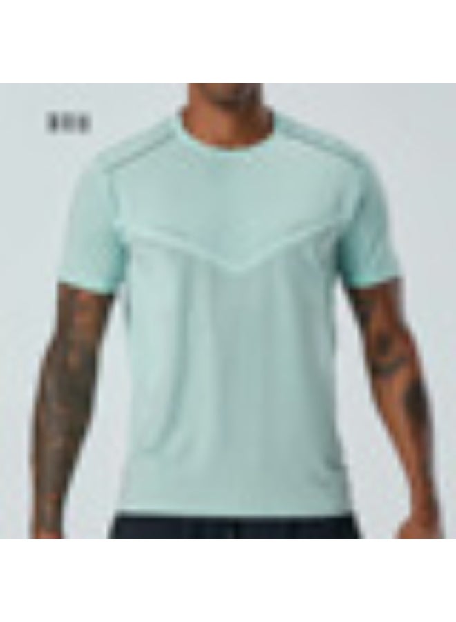 Summer Fashion Light Sweat Men's Sports Models Quick Dry T-shirt Fitness Running Round Neck Short Sleeve Fitness Running - Image 1
