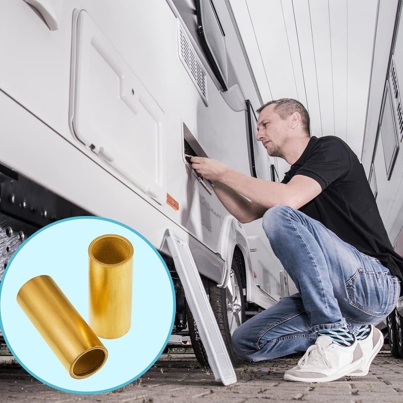 Dunzy 16 Pcs Trailer Leaf Spring Bushing Kit - Brass Shackle Bushings for Trailer Axle Replacement - Image 5